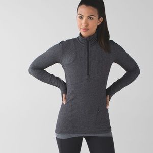 Lululemon kanto catch me heathered herringbone half zip 8